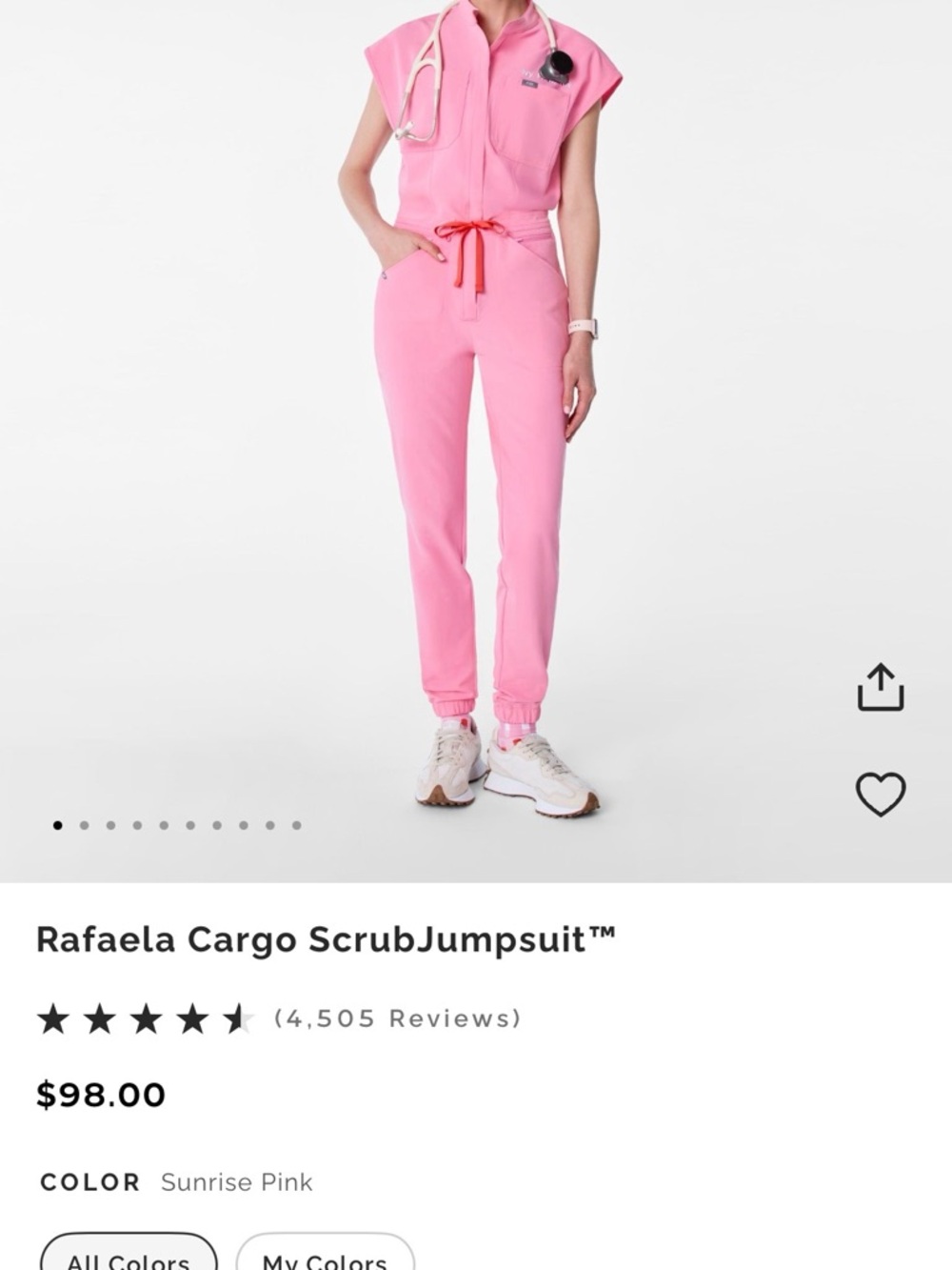 ISO-Figs Cargo Scrub Jumpsuit